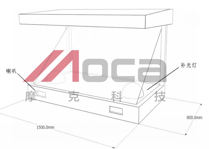 180度全息幻像柜体